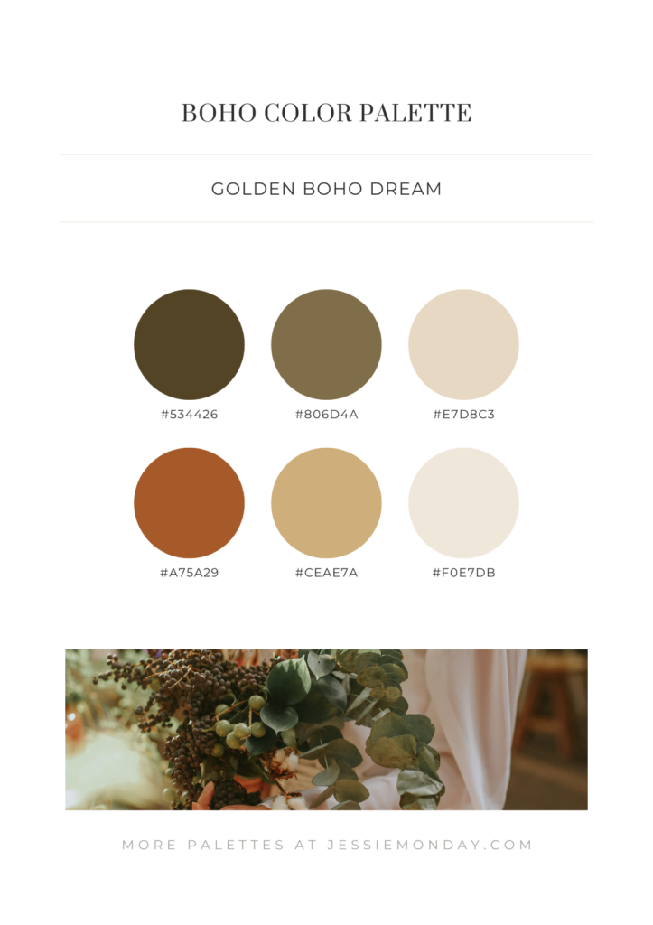 earthy boho color palette