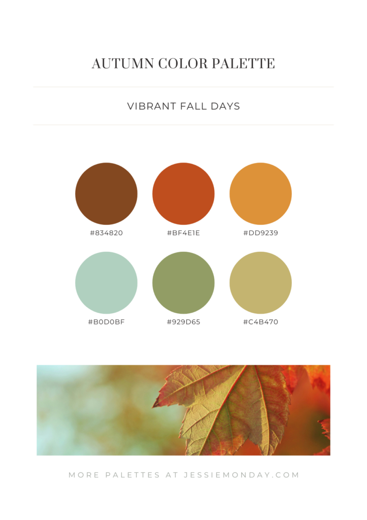 vibrant autumn color palette