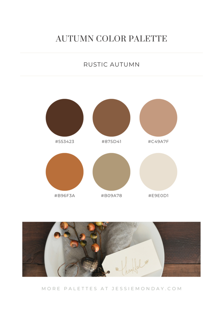 rustic autumn color palette