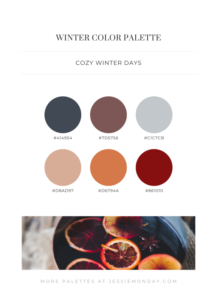 cozy winter colors