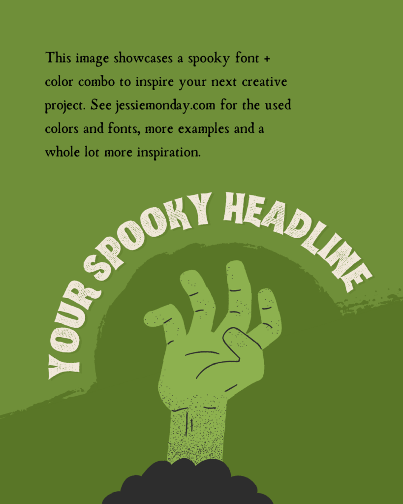 halloween color and font examples