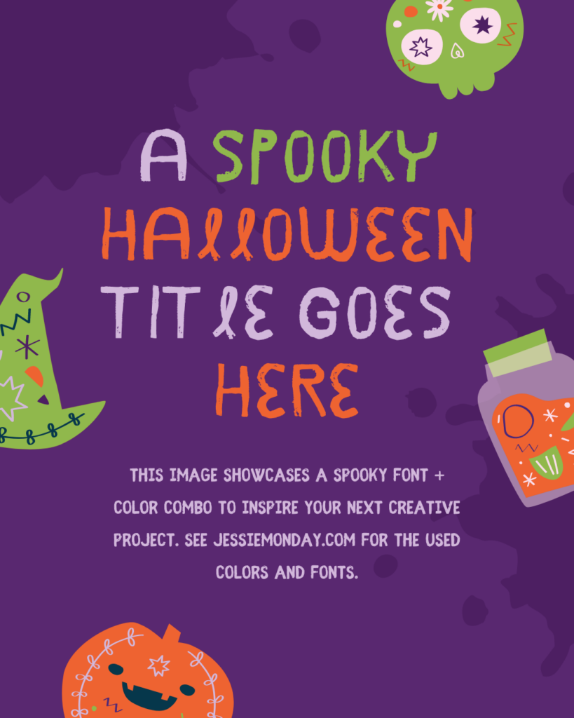 halloween fonts and colors