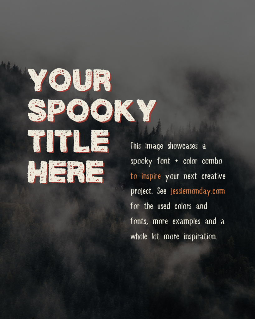 spooky fonts for halloween