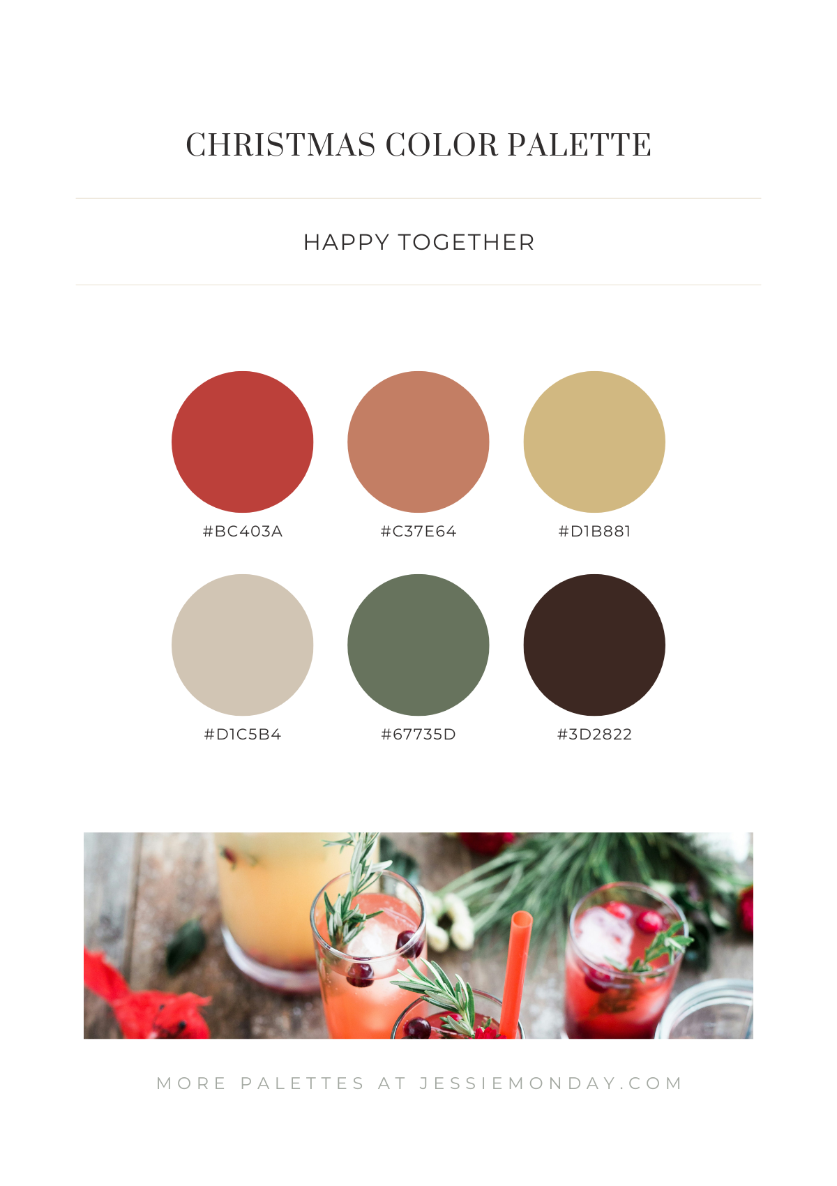 Christmas color palette examples - Jessie Monday
