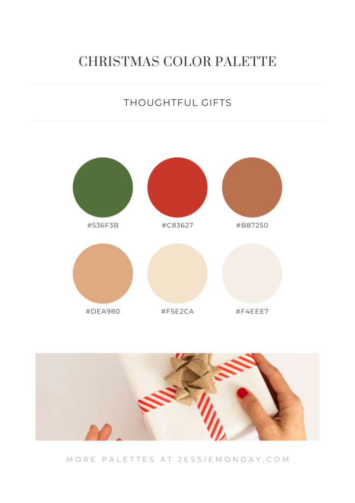 bright and merry christmas color palette